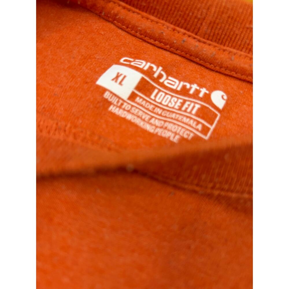 Carhartt Loose Fit Long Sleeve Crew Neck Workwear Pocket T-Shirt XL - Picture 3 of 3